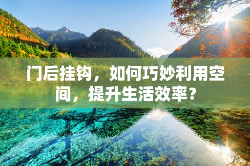 门后挂钩，如何巧妙利用空间，提升生活效率？