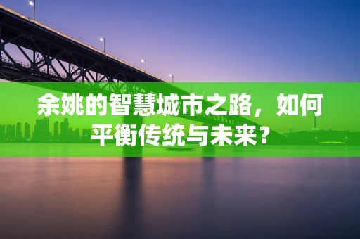 余姚的智慧城市之路，如何平衡传统与未来？