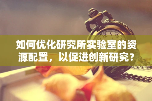 如何优化研究所实验室的资源配置，以促进创新研究？