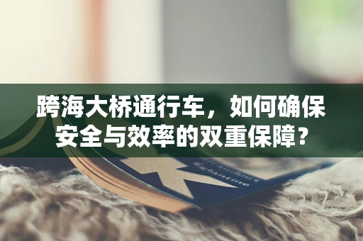 跨海大桥通行车，如何确保安全与效率的双重保障？