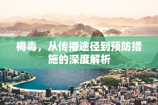 梅毒，从传播途径到预防措施的深度解析