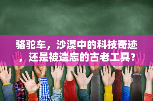 骆驼车，沙漠中的科技奇迹，还是被遗忘的古老工具？