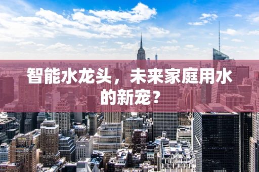 智能水龙头，未来家庭用水的新宠？