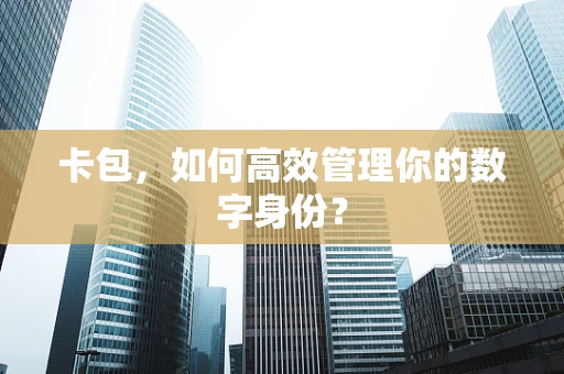 卡包，如何高效管理你的数字身份？