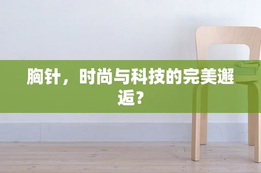 胸针，时尚与科技的完美邂逅？