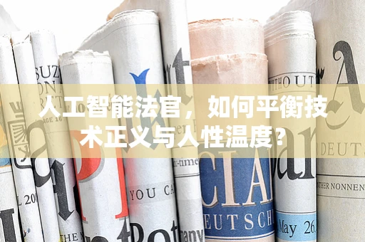 人工智能法官，如何平衡技术正义与人性温度？